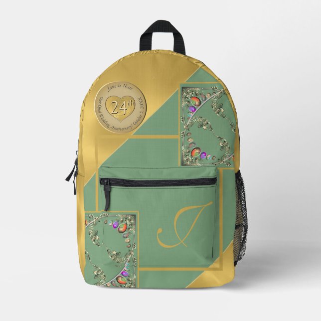 24th Opal Anniversary Print Cut Sew Bag (Front)