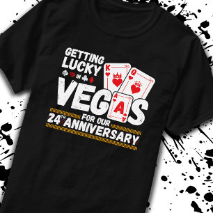 24th Wedding Anniversary - Couples Las Vegas Trip T-Shirt
