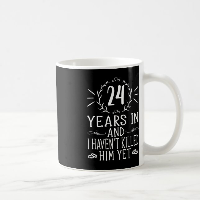 24th Wedding Anniversary  For Her - 24 Years Marri Coffee Mug (Right)