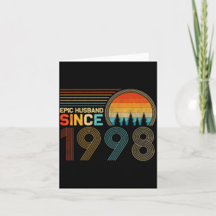 24th Wedding Anniversary Him Epic Card