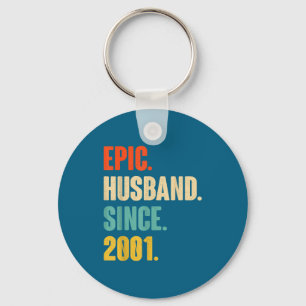 24th Wedding Anniversary Him Epic Wedding Season Key Ring
