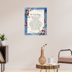 24x30 The Lord's Prayer Poster Print