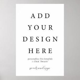 24x36" Vertical/Portrait Poster Sign