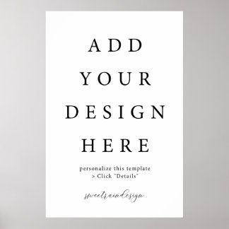 24x36" Vertical/Portrait Poster Sign