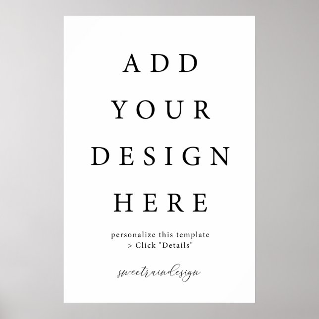 24x36" Vertical/Portrait Poster Sign (Front)