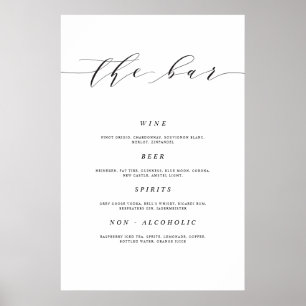 24x36 Wedding Bar Sign Poster Print