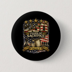 250 Aamerica Liberty July 4 Design 6 Cm Round Badge