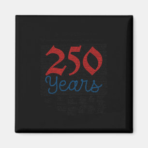 250 America Years 1776 2026 250th Birthday Usa Dec Magnet