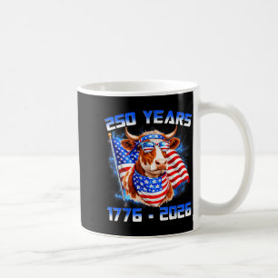 250 America Years 1776 2026 Cow Lovers USA Coffee Mug