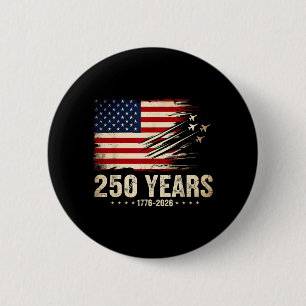 250 America Years 1776 2026 Fighter Jets 250th 6 Cm Round Badge