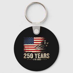 250 America Years 1776 2026 Fighter Jets 250th Key Ring