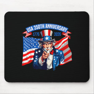 250 America Years of Freedom 2026 250th Birthday Mouse Pad