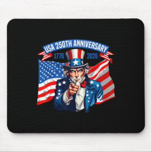 250 America Years Of Freedom 2026 250th Birthday U Mouse Pad