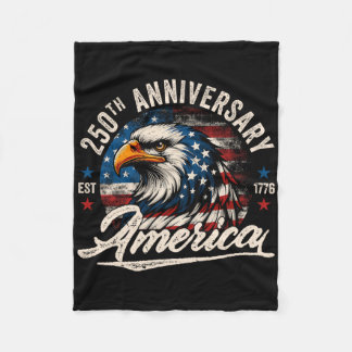 250 American Years 1776 2026 250th Birthday Usa Fl Fleece Blanket