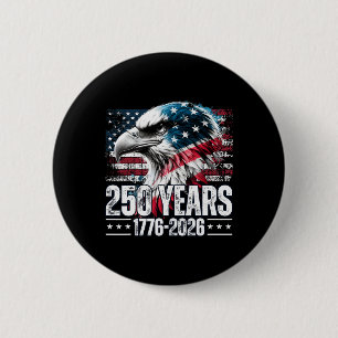 250 Anniversary United States Birthday 6 Cm Round Badge