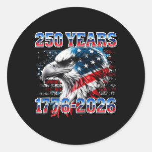 250 Anniversary United States Patriotic Classic Round Sticker