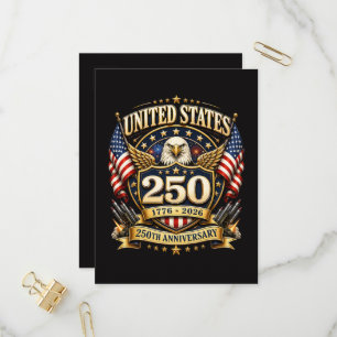 250 Anniversary USA 250 Years  Invitation Postcard