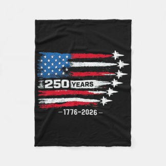 250 Anniversary Usa 250th American 250 Years 4th J Fleece Blanket