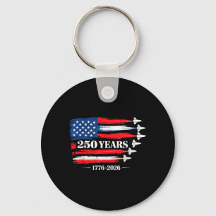 250 Anniversary USA 250th American 250 Years 4th Key Ring