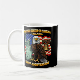 250 Anniversary Usa 250th American Flag Patriotic Coffee Mug