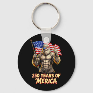 250 Anniversary USA 250th American Flag Patriotic Key Ring