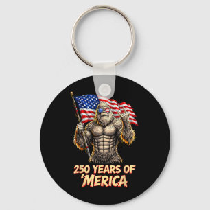 250 Anniversary Usa 250th American Flag Patriotic Key Ring