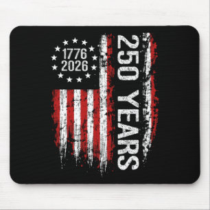 250 Anniversary Usa 250th American Flag Patriotic Mouse Pad