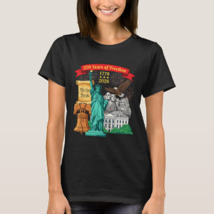 250 Anniversary Usa 250th American Flag Patriotic T-Shirt
