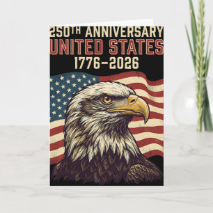 250 Anniversary Usa 250th Us Flag Patriotic 4th Of Card