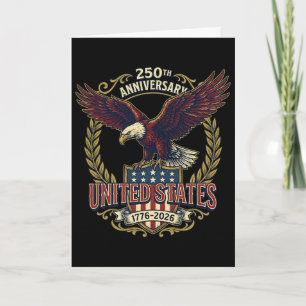 250 Anniversary Usa 250th Us Flag Patriotic 4th Of Card