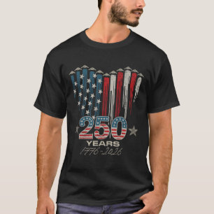 250 Anniversary Usa 250th Us Flag Patriotic 4th Of T-Shirt