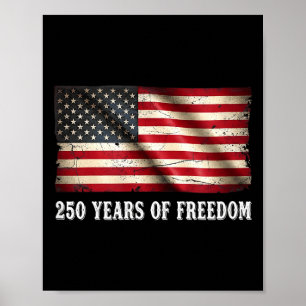 250 anniversary usa 4th of july 250th birthday poster