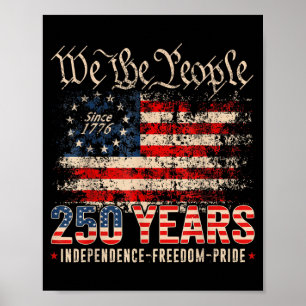 250 Anniversary Usa 4th Of July Patriotic 250 Poster