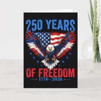 250 Anniversary Usa 4th Of July Patriotic 250 Year Card