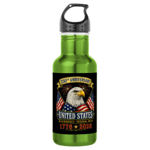 250 anniversary usa 4th of july patriotic 532 ml water bottle