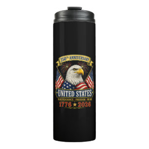 250 anniversary usa 4th of july patriotic thermal tumbler