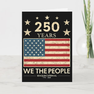 250 Anniversary Usa 4th Of July Us Flag 250th Patr Card