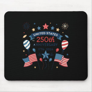 250 Anniversary Usa 4th Of July Us Flag 250th Patr Mouse Pad