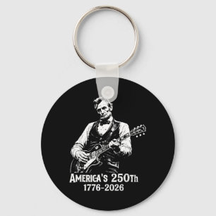 250 Anniversary Usa Abe 16th President Guitar 250 Key Ring