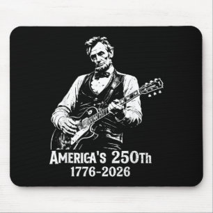 250 Anniversary Usa Abe 16th President Guitar 250 Mouse Pad