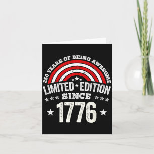 250 Anniversary USA Birthday Patriotic 4th of July Card