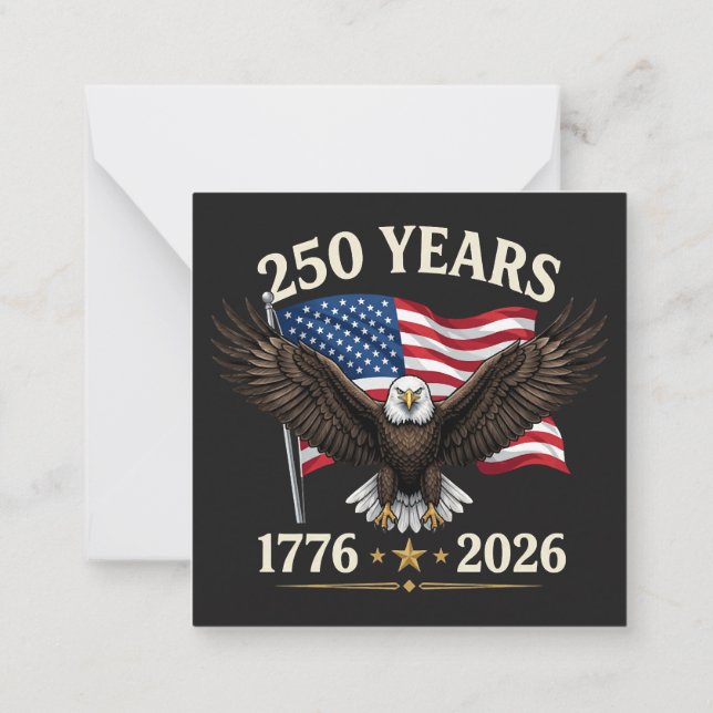 250 Anniversary USA Card (Back)