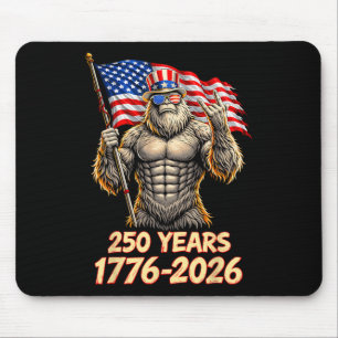 250 Anniversary Usa Flag 250 Years 1776 2026 Bigfo Mouse Pad