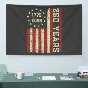 250 Anniversary Usa Flag Banner