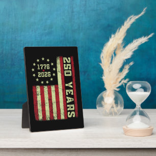 250 Anniversary Usa Flag Plaque
