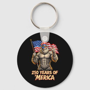 250 Anniversary Usa Flag Shirt Patriotic July 4th Key Ring