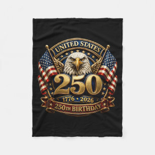 250 Anniversary Usa Men Women 250 Years 250th Fleece Blanket
