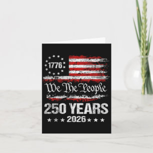 250 Anniversary Usa Patriotic 250 Years Aamerican Card