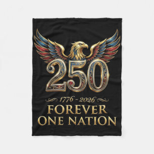 250 Anniversary Usa Patriotic 4th Of July Independ Fleece Blanket