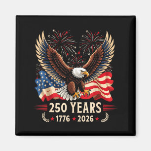 250 Anniversary USA Patriotic Eagle 250th 4th of Magnet